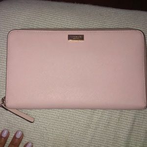 Kate spades pink  passport wallet